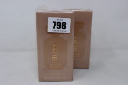 Three Hugo Boss The Scent Private Accord eau de parfum (3 x 50ml two boxes with slight distress).