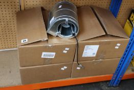 Four boxed as new D2E133-AM47-94 AC centrifugal blowers.