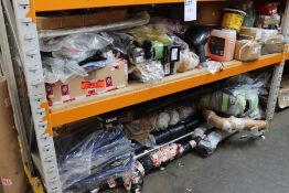 A large quantity of miscellaneous automotive parts and related items.