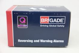 A boxed as new Brigade SA-BBS-107 A1400 White Sound Reversing Alarm (12-24Vdc - 87-107dB(A)).