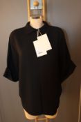 An as new Mark Kenly Domino Tan Bailee blouse in black (Size 34 - RRP £190).
