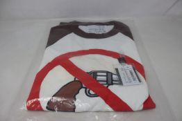 An as new Natasha Zinko x Duo Ltd Gun Print Raglan T-shirt (S - RRP £157).