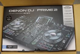 A boxed as new Denon DJ Prime 2 DJ mixing station.