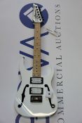 A boxed as new Ibanez PGMM31 Paul Gilbert signature Electric Guitar in white 2Y-02.