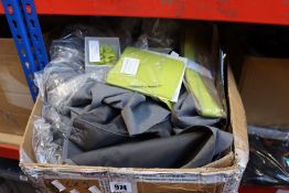 A quantity of as new Doc & Amelia By Cintas wedding clothing and accessories; nine suit jackets in