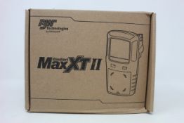 A boxed as new BW Technologies by Honeywell GasAlert Max XT II gas monitor.