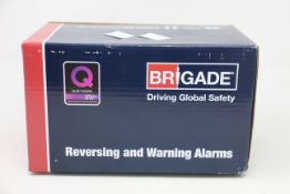 A boxed as new Brigade SA-BBS-107 A1400 White Sound Reversing Alarm (12-24Vdc - 87-107dB(A)).