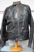 An as new Diesel Hardstyle leather jacket (XL).