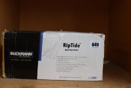 A boxed Blichman RipTide brewing pump.