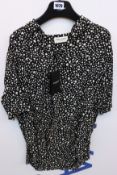An as new Saint Laurent Leopard blouse (Size 38 - RRP €590).