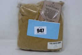 An as new Caravana Yaxa Net Sustain fringed cotton-gauze top in mustard (One size - RRP £268).