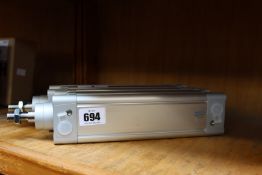 Two pre-owned Festo standard cylinders (DNC-63-160-PPV-A).