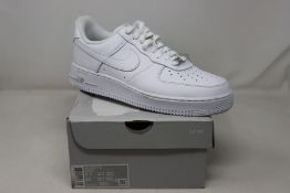 A pair of as new Nike Air Force 1 '07 (UK 7.5).