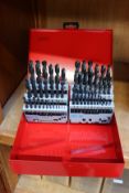 An as new Dormer 54 Piece Multi-Material Twist Drill Bit Set 696-976 (1mm to 13mm).