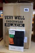 A quantity of packs of as new Very Well Underwear low rise trunks (3 pairs per pack -