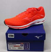 A pair of as new Mizuno Wave Rider 24 trainers (UK 12).