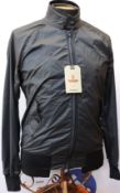 An as new Baracuta G9 Harrington jacket in grey mini check (Tg 34 - RRP £309).