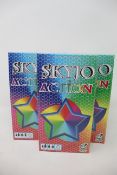 Twelve boxed as new Skyjo Action cards games.