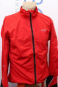 An as new GORE C5 Gore-Tex Active jacket in red/black (EU XL).