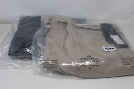 Two pairs of as new Rokh pleated knee-length shorts (Size 36 & 38 - RRP £348).