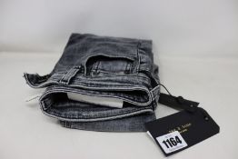 A pair of as new Rag & Bone Black Sage Cate mid rise ankle skinny jeans (24 - RRP $225).