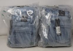 Fourteen pairs of as new Lose Jeans Bayan skinny jeans (Assorted sizes).