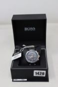 A men's boxed as new Hugo Boss Grand Prix Chronograph Watch 1513473.