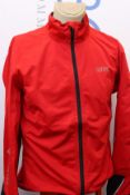 An as new GORE C5 Gore-Tex Active jacket in red/black (EU XL).