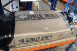 A Gorilla Sports universal weight bench (May be incomplete).