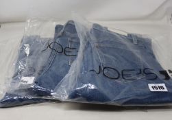 Three pairs of as new Joe's Jeans The Erin jeans (Sizes 26, 28, 30 - RRP £118 each).