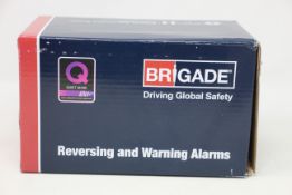 A boxed as new Brigade SA-BBS-107 A1400 White Sound Reversing Alarm (12-24Vdc - 87-107dB(A)).