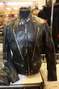 An as new Diesel L-Koji leather jacket (M).