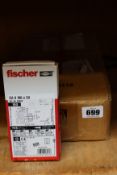 Ten boxes of 100 Fischer EA II M6 x 30mm Drop In Anchor (48264).