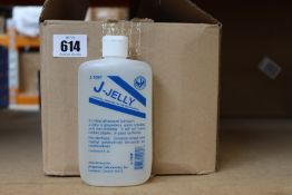 Twenty four bottles of J-Jelly: a general lubricant for the veterinarian (8 Fl.oz).