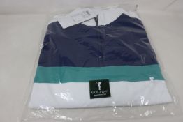 Two as new Golfino Tech 1/2 zip midlayer golf tops (Both UK 38/unisex M - RRP £90 each).