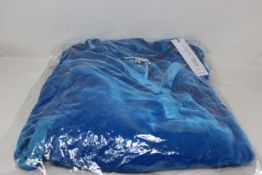 An as new NRBY Maddie velvet shirt dress with belt in turquoise (S - RRP £250).