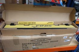 Four boxed as new Finis Backstroke Start Wedges (Adjustable, Non-Slip Starting Wedge).