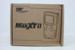 A boxed as new BW Technologies by Honeywell GasAlert Max XT II gas monitor.