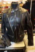 An as new Diesel L-Koji leather jacket (L).