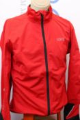 An as new GORE C5 Gore-Tex Active jacket in red/black (EU XL).