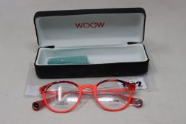 A pair of as new Woow Be Safe glasses frames.