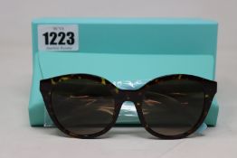 A pair of boxed as new Tiffany & Co TF 4164 Tiffany Blue 80153B - 52mm sunglasses.