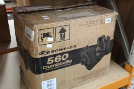 A boxed Bowflex SelectTech 560 Dumbbell.