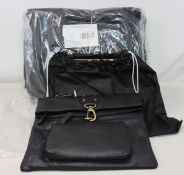 Four as new Catwalk Collection Handbags Dispatch bags in black (RRP £70 each).