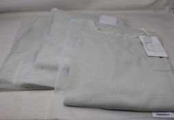 Three as new A.C.W. (A Cold Wall) Mod Lux short sleeve T-shirts in chalk (L).