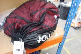 An as new Marmot Micron 40 sleeping bag in sienna red/tomato (RRP £155).