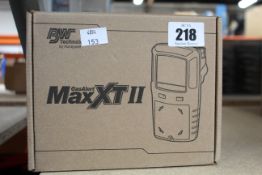 A boxed as new BW Technologies by Honeywell GasAlert Max XT II gas monitor.