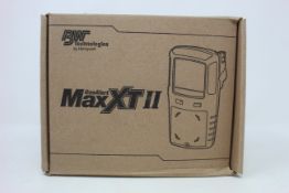 A boxed as new BW Technologies by Honeywell GasAlert Max XT II gas monitor.