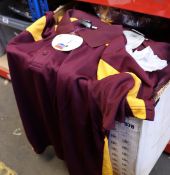 A quantity of ass new Boronia quick dry breathable contrast polo shirts and T-shirt (Assorted