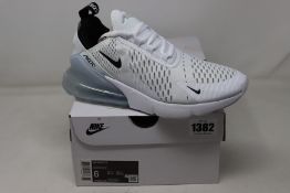 A pair of as new Nike Air Max 270 (UK 5.5).